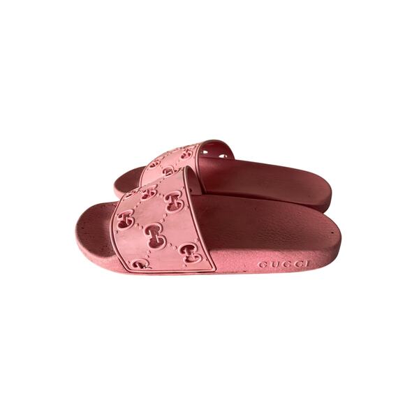 Gucci Pursuit GG Logo rubber pool slide sandals Sz:36 - Picture 2 of 7